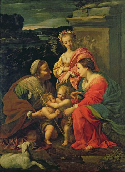 The Virgin and Child with St. Elizabeth, the Infant St. John and St. Catherine by Simon Vouet